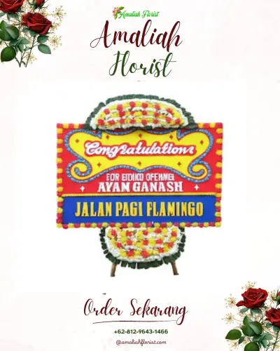 Bunga Papan Congratulation di Bunulrejo